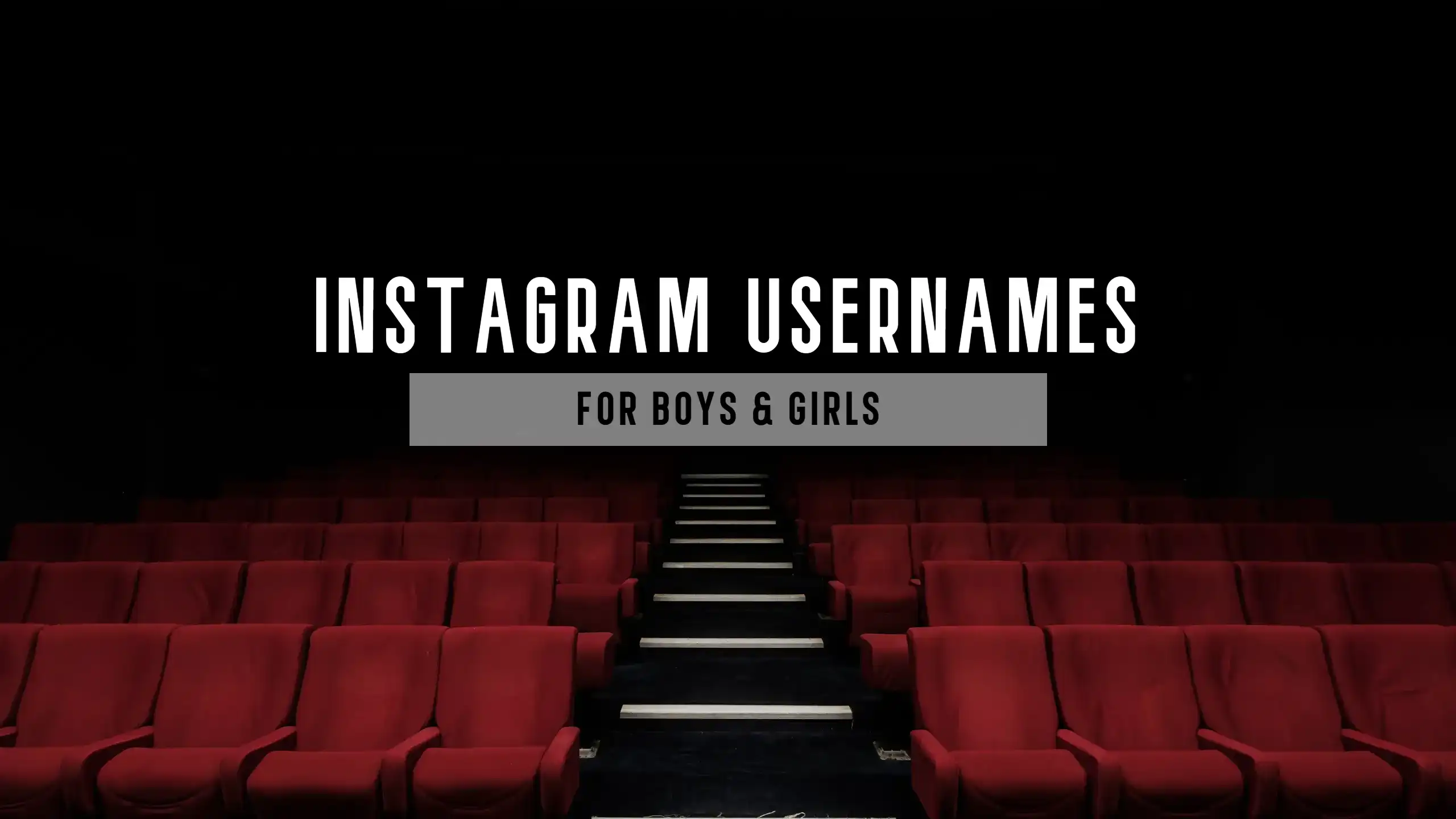 Instagram username for girls and boys